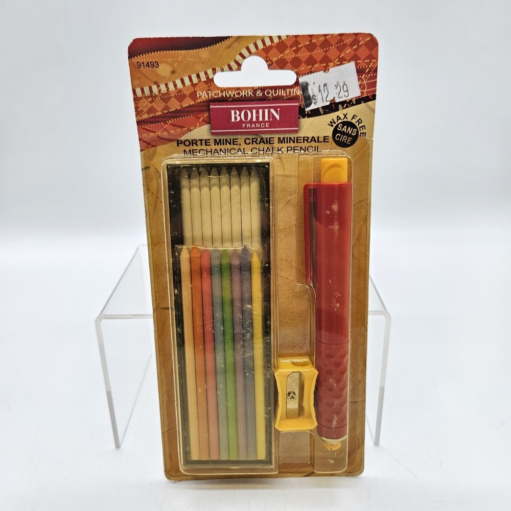 VTG Bohin France Mechanical Chalk Pencil Kit for Quilting and Patchwork Wax Free